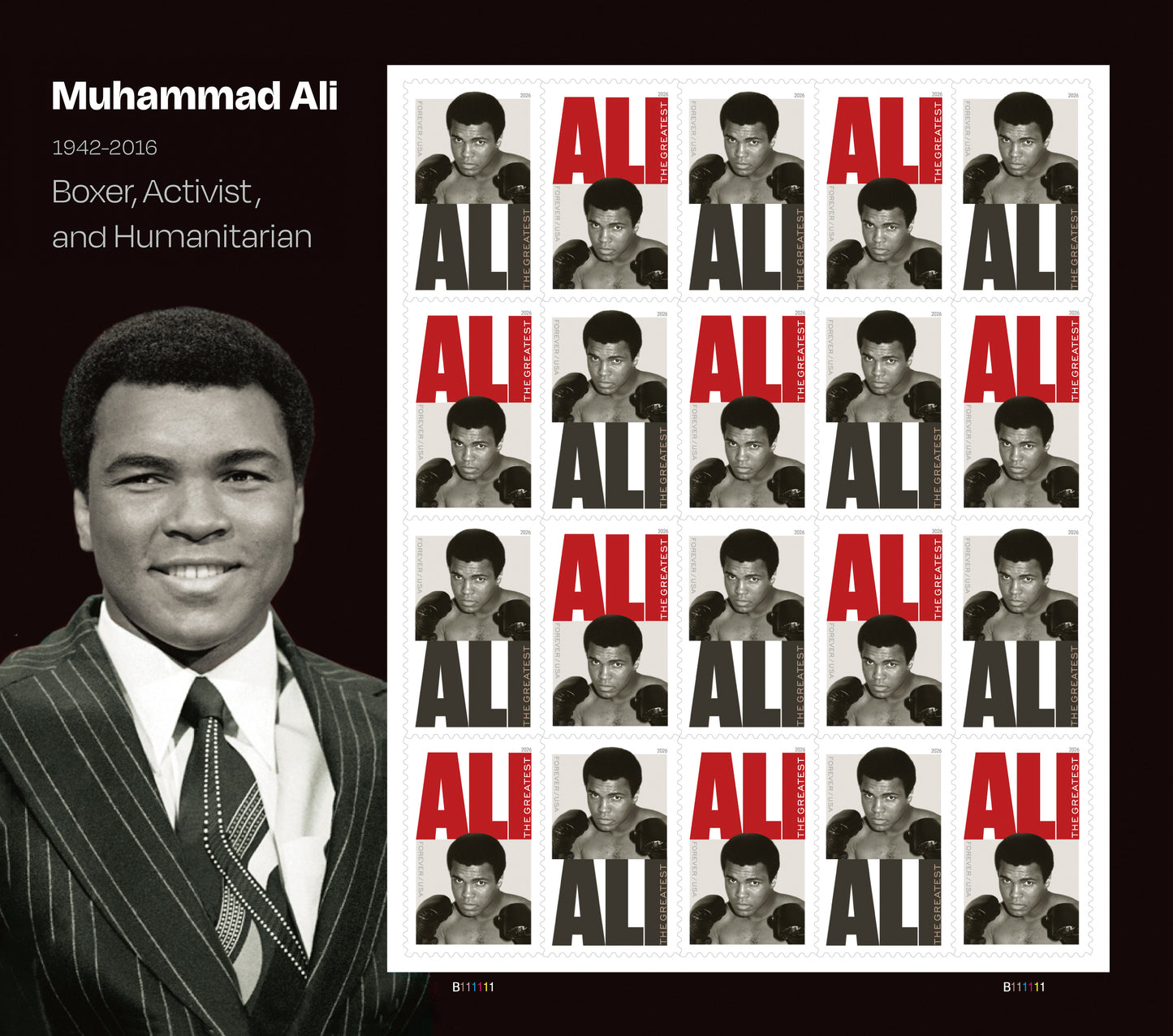 Muhammad Ali Forever Postage Stamps