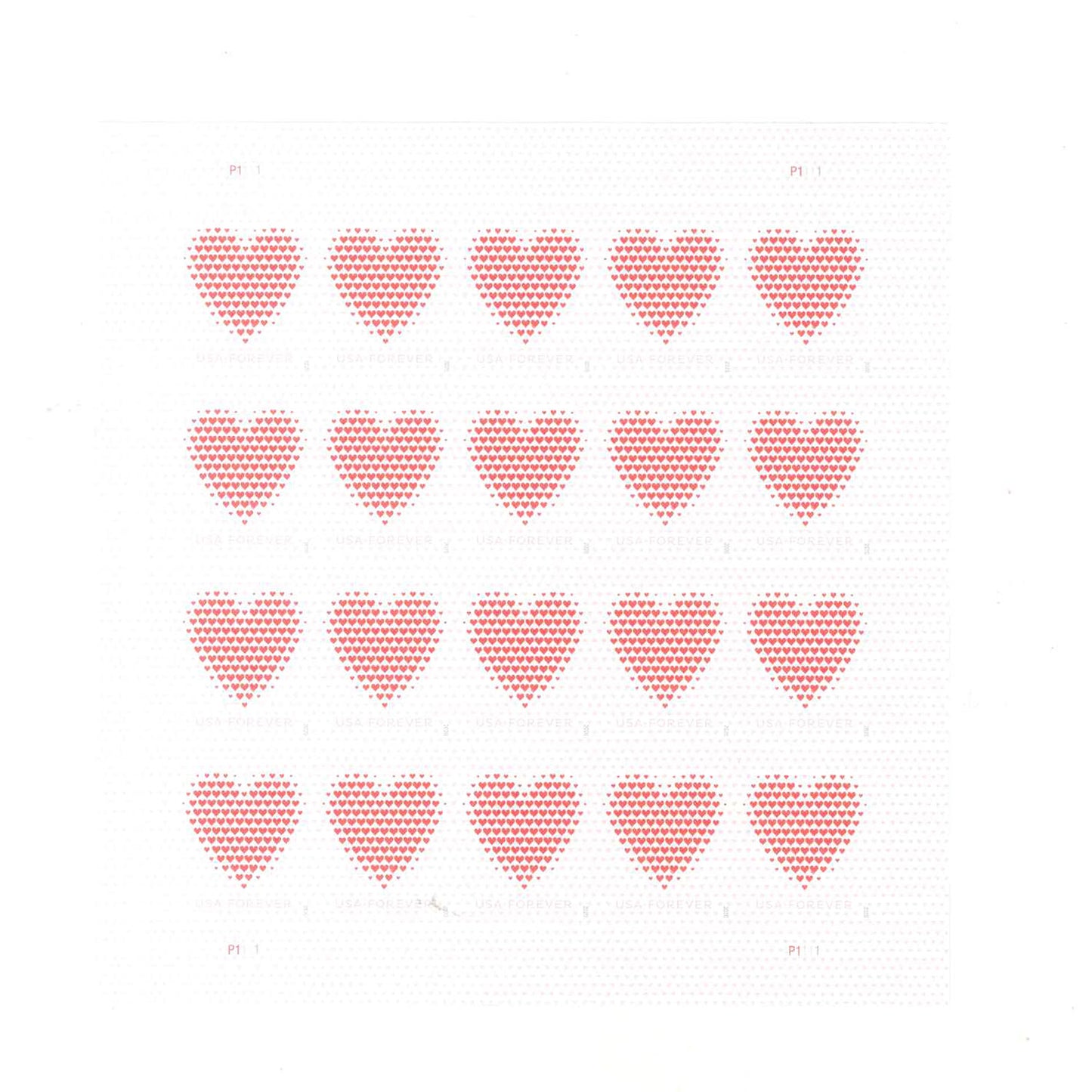 Made of Hearts Forever First Class Postage Stamps