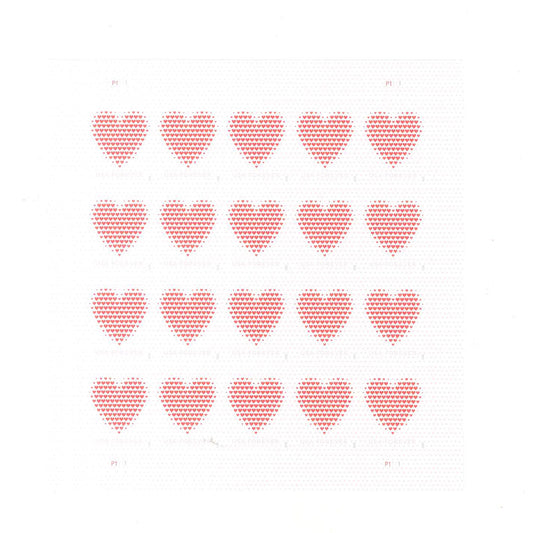 Made of Hearts Forever First Class Postage Stamps