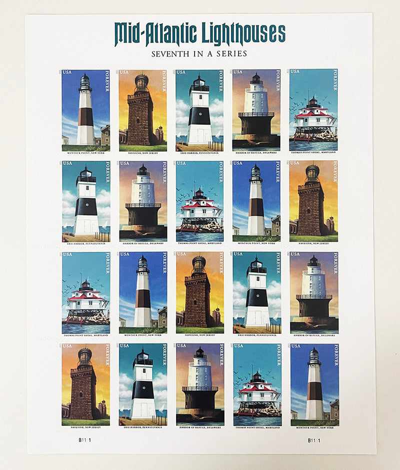 Mid-Atlantic Lighthouses Stamps