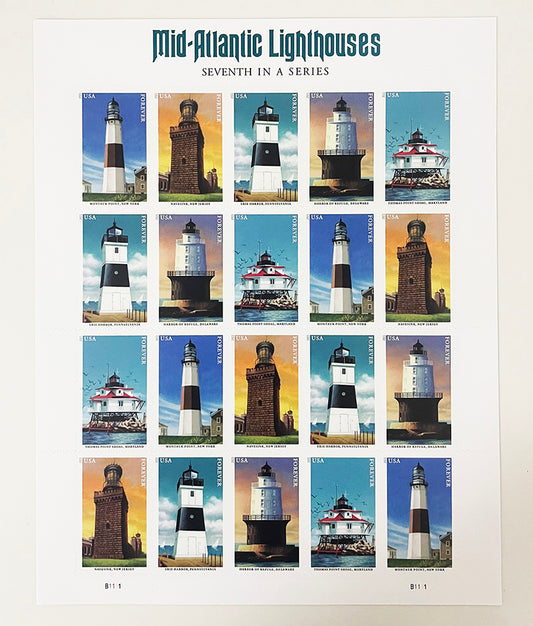 Mid-Atlantic Lighthouses Stamps