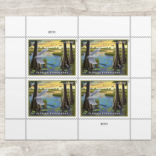 USPS 2023 Florida Everglades Priority Mail Postage Stamps on Sale!