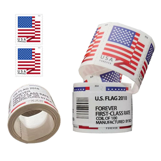 2018 US Flags Forever First Class Postage Stamps - Mailboxes of Flushing