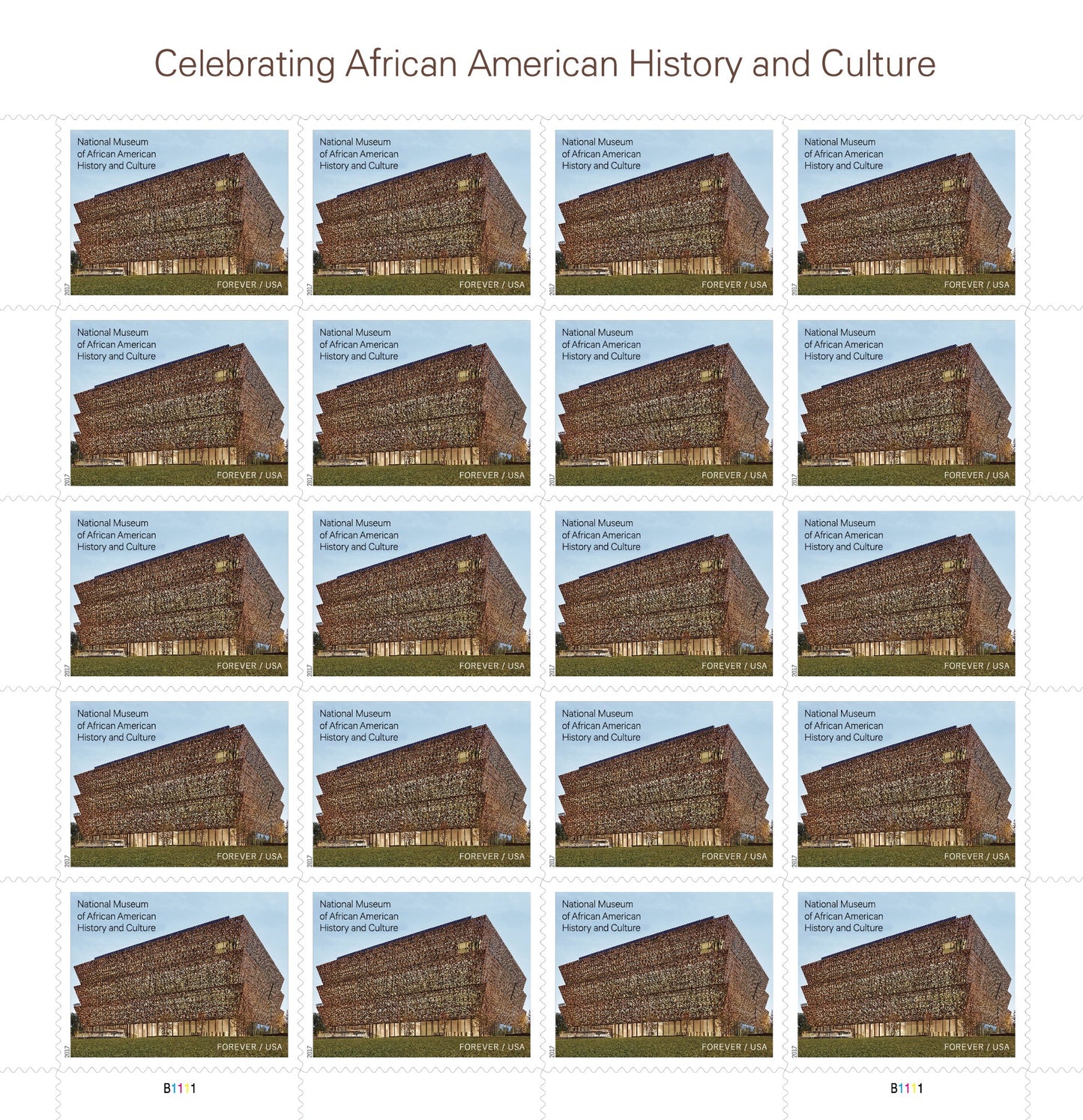 Celebrating African American History and Culture Forever Postage Stamps