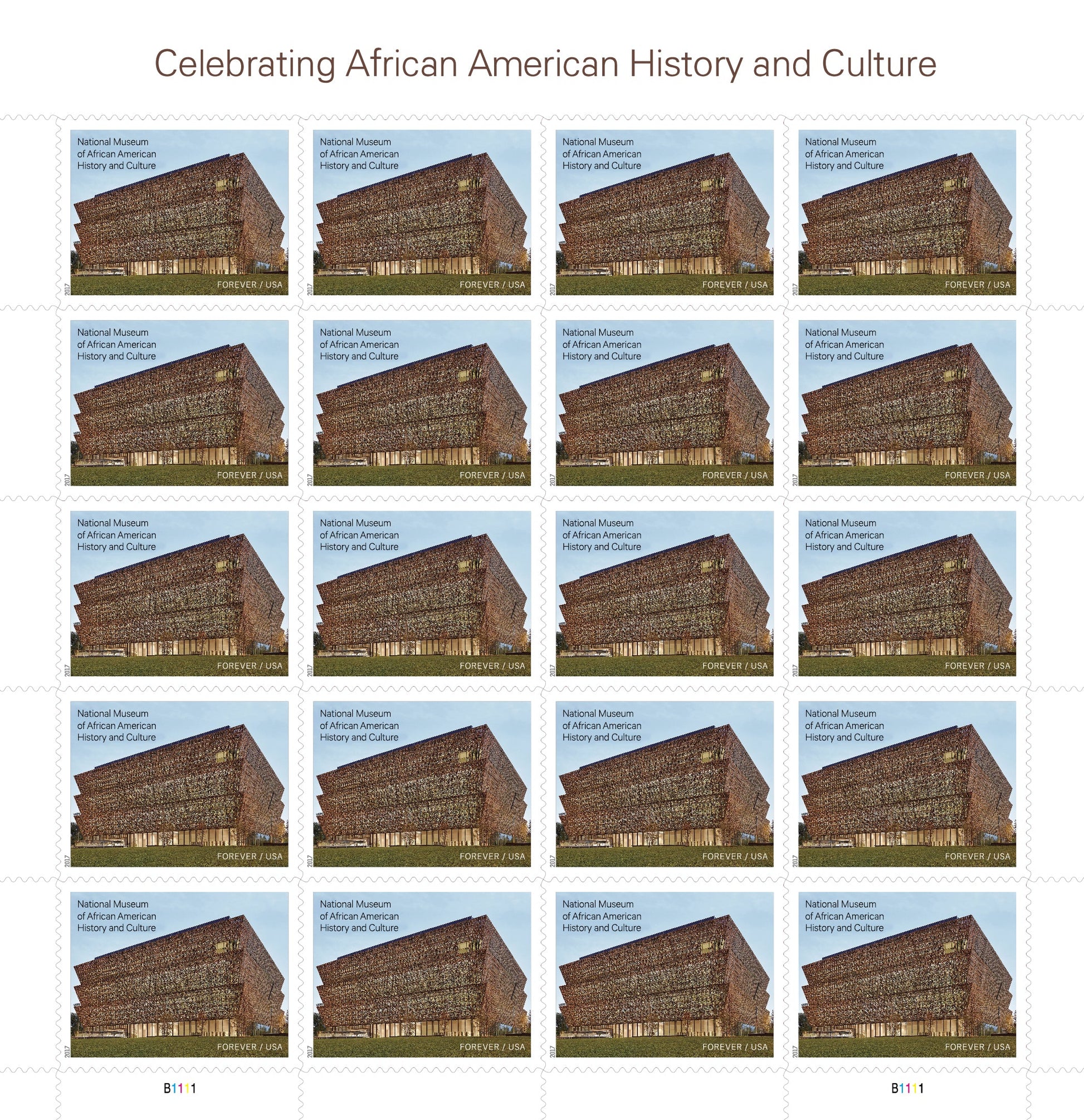 Celebrating African American History and Culture Forever Postage Stamps