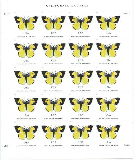 California Dogface Butterfly Forever First Class Postage Stamps - Mailboxes of Flushing