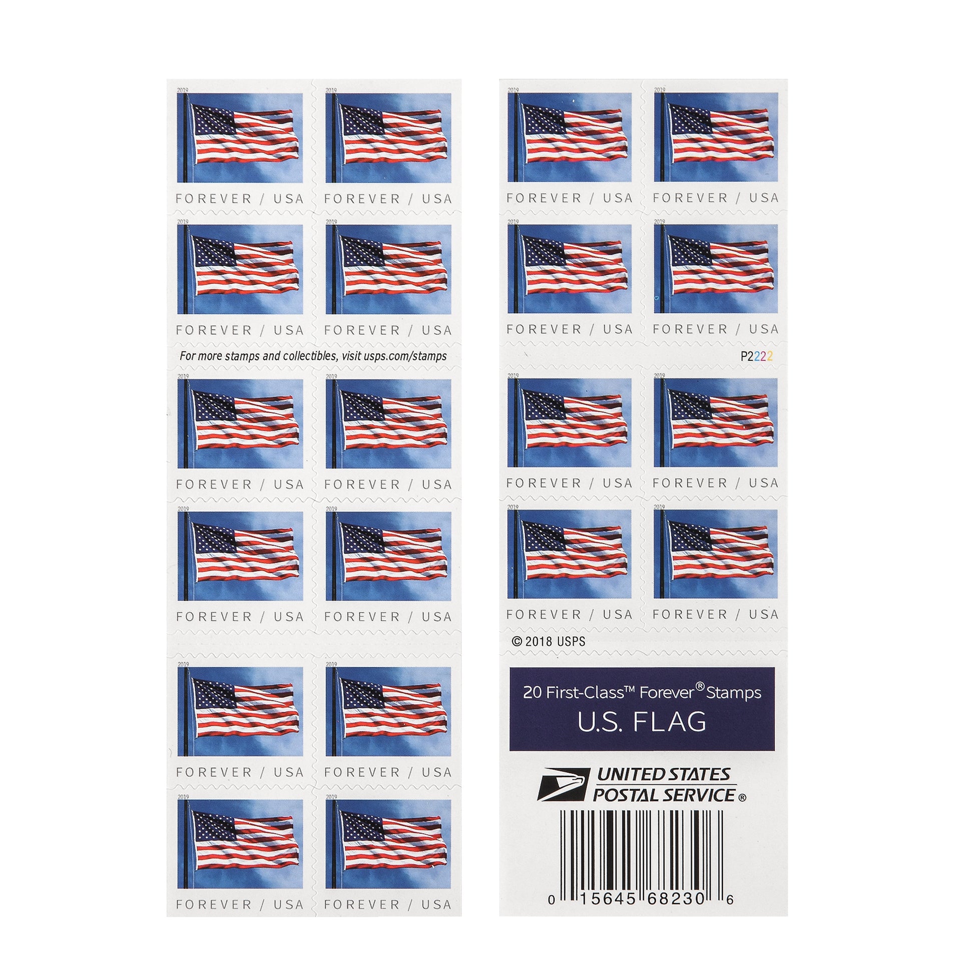 2019 US Flags Forever Postage Stamps available in Rolls / Booklets ...