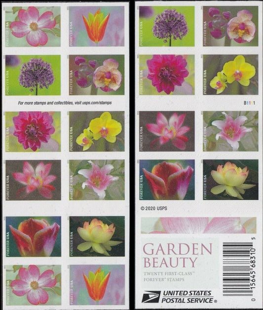 Garden Beauty Forever First Class Postage Stamps - Mailboxes of Flushing