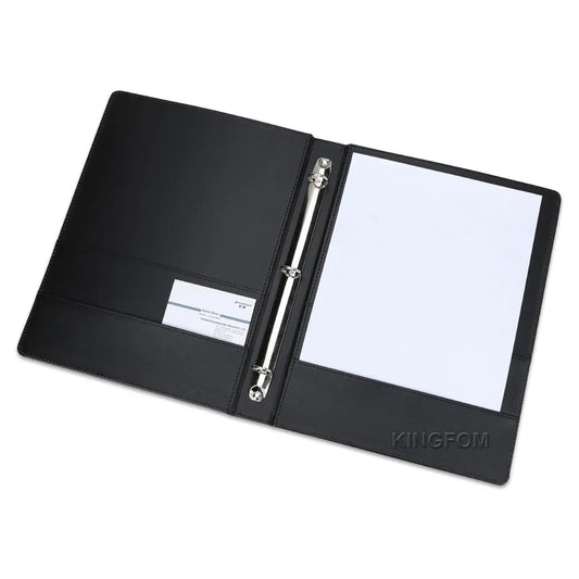 4 Colors 3 Ring Binders A4 PU Leather File Folder - Mailboxes of Flushing