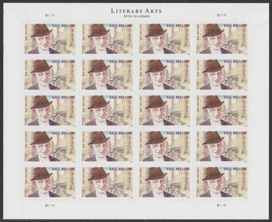 Literary Arts Saul Bellow Three ounce Forever First Class Postage Stamps