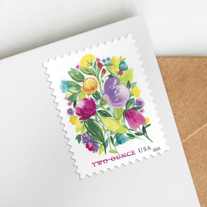 Wedding Blooms Two Ounce Forever First Class Postage Stamps