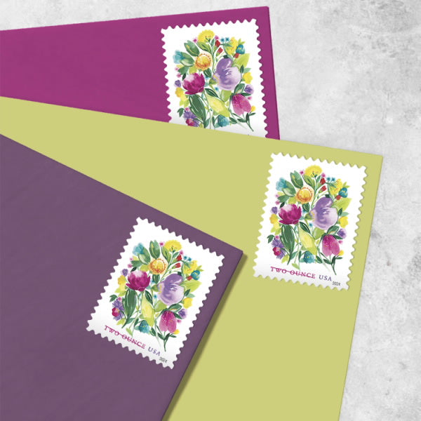 Wedding Blooms Two Ounce Forever First Class Postage Stamps