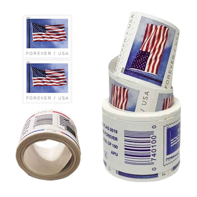 2019 US Flags Forever Postage Stamps available in Rolls / Booklets - Mailboxes of Flushing