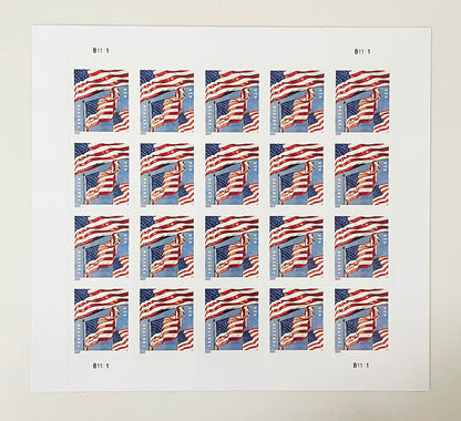 2022 US Flags in Sheets / Rolls Forever Postage Stamps - Mailboxes of Flushing