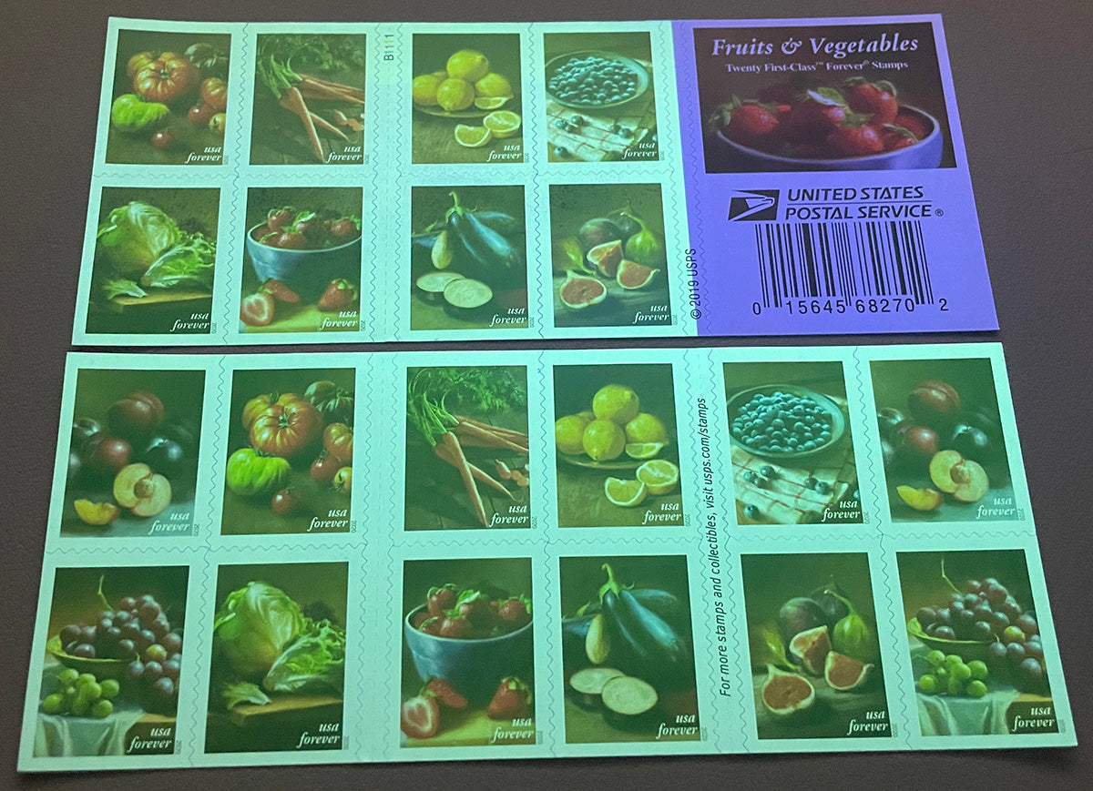 Fruit of vegetables Forever First Class Postage Stamps - Mailboxes of Flushing