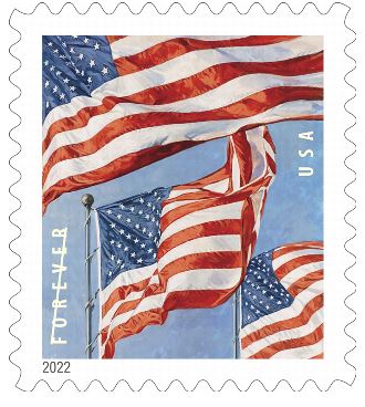 2022 US Flags in Sheets / Rolls Forever Postage Stamps - Mailboxes of Flushing