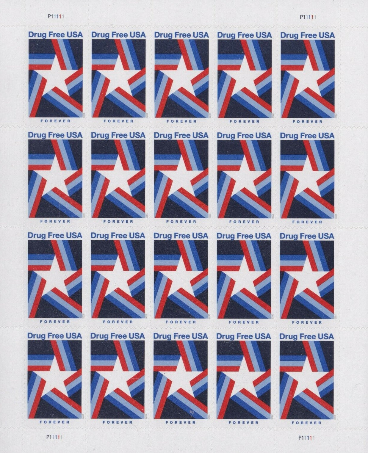 Drug Free Forever First Class Postage Stamps - Mailboxes of Flushing