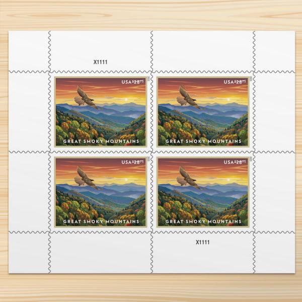 2023 Great Smoky Mountains Stamps Express Priority Stamps - Mailboxes of Flushing