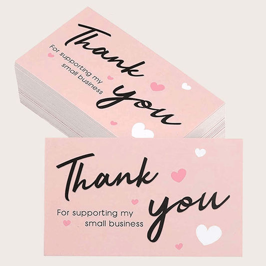 50 Thank You Cards - Show Your Appreciation to Your Small Business Customers - Mailboxes of Flushing