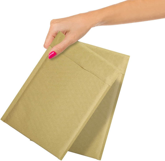 Pack of 10 Kraft Bubble Mailers 5 x 9 Inch Size. Natural Brown Kraft Envelopes 5 x 9. Kraft Padded Bubble Envelopes Peel and Seal Envelopes for Business; Documents; Packaging. Bulk Shipping Bags - Mailboxes of Flushing