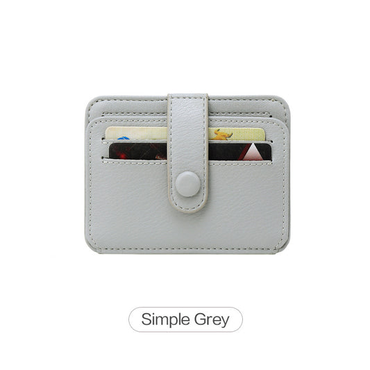 Slim & Stylish Women's Credit Card Holder - Multi Card Slots & Flap Snap Closure - Mailboxes of Flushing